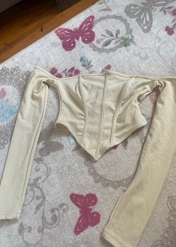 s Beden Beyaz Midi Uzun Kollu Kadın Üst