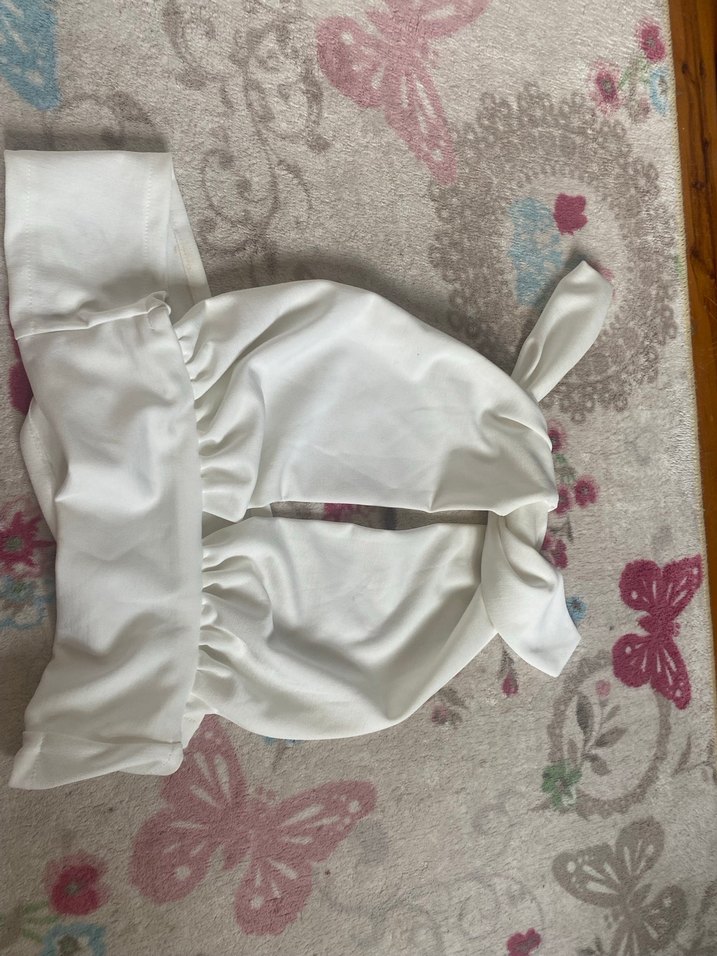 Beyaz Straplez Kız Bolero - Görsel 3