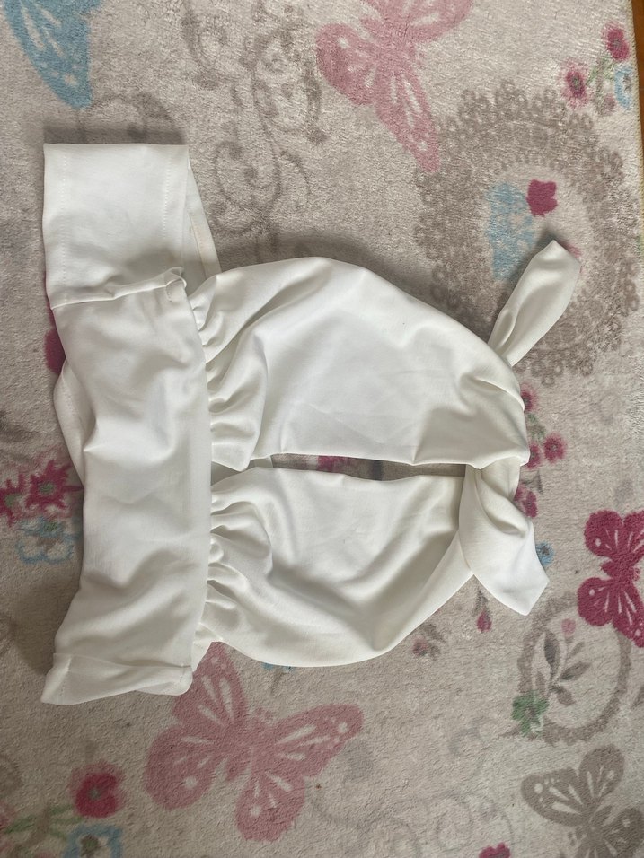 Beyaz Straplez Kız Bolero - Görsel 2