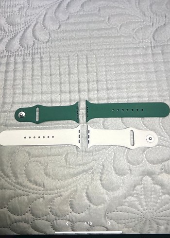 Beden beyaz Renk Apple Watch 44 mm Beyaz Yeşil Saat Kayışı