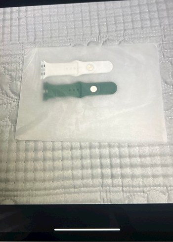 Apple Watch 44 mm Beyaz Yeşil Saat Kayışı - Görsel 6