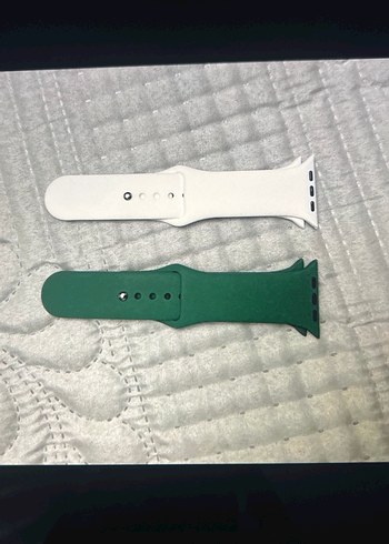 Apple Watch 44 mm Beyaz Yeşil Saat Kayışı