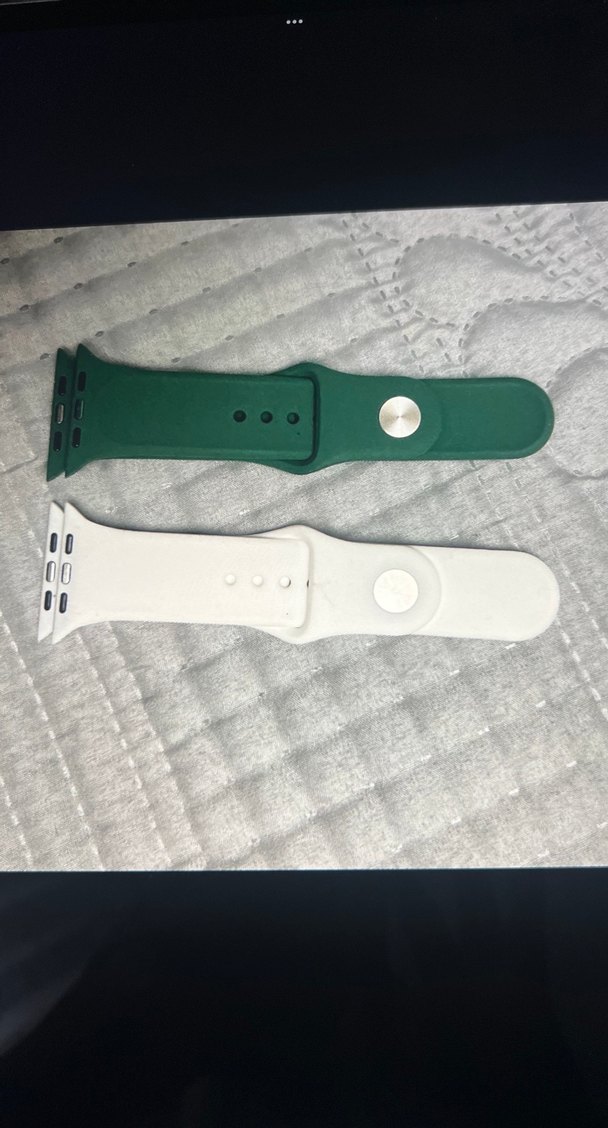 Apple Watch 44 mm Beyaz Yeşil Saat Kayışı - Görsel 2