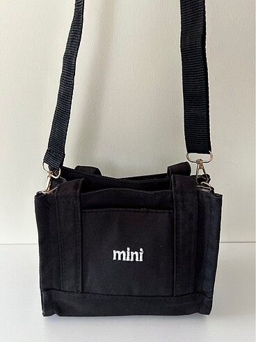 Beden Organik Siyah Mini Model Çapraz Çanta