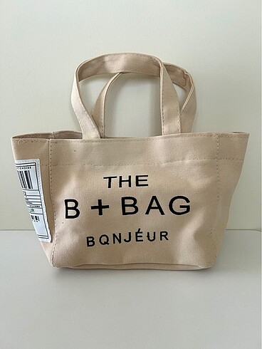 Krem Canvas Kumaş Tote Çanta