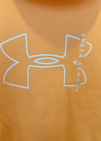 Turuncu Kapüşonlu Kadın Sweatshirt - Görsel 3