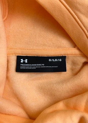 Turuncu Kapüşonlu Kadın Sweatshirt - Görsel 6