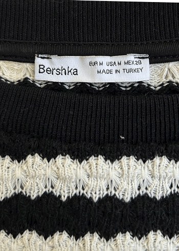 Kadın Çizgili Triko Uzun Kollu Kazak - Görsel 5