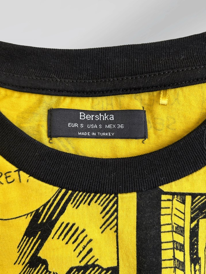 Sarı Baskılı Erkek Tişört - Görsel 5