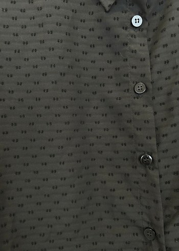 Siyah Kadın Salaş Gömlek - Görsel 4