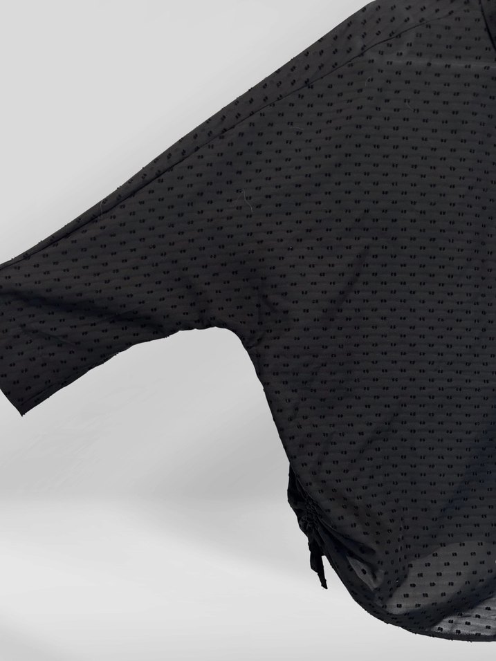 Siyah Kadın Salaş Gömlek - Görsel 5