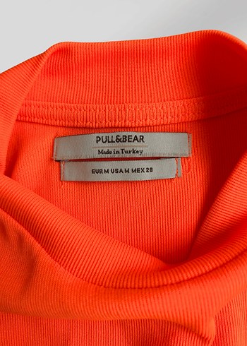 Neon Turuncu Kadın Kısa Kollu Tişört - Görsel 4