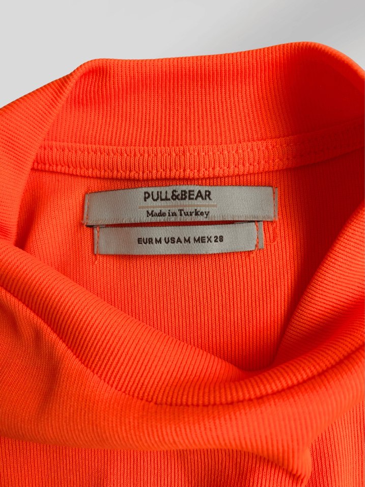 Neon Turuncu Kadın Kısa Kollu Tişört - Görsel 4