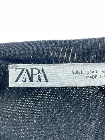l Beden siyah Renk Zara Bluz %70 İndirimli.
