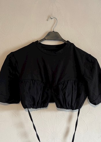 Siyah Kemerli Halter Yaka Bluz - Görsel 2