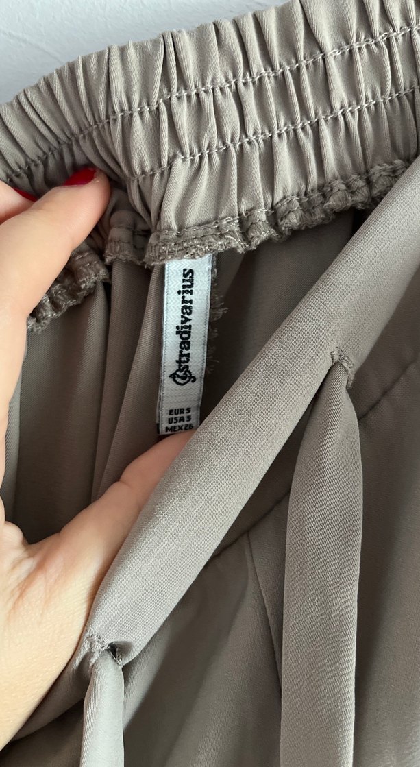 Kadın Bohem Camel Kumaş Pantolon - Görsel 3