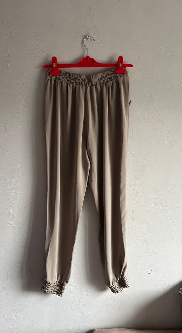 Kadın Bohem Camel Kumaş Pantolon - Görsel 2