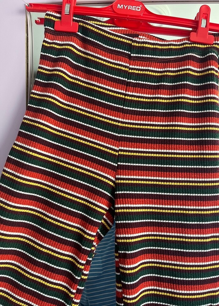 Çok renkli kumaş pantolon - Görsel 2