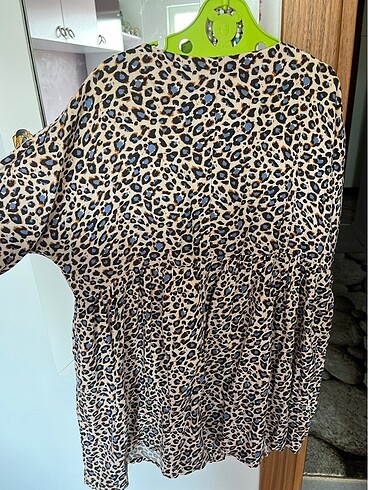 Leopar desenli üst - Görsel 5