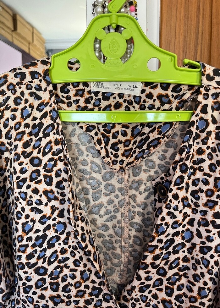 Leopar desenli üst - Görsel 3