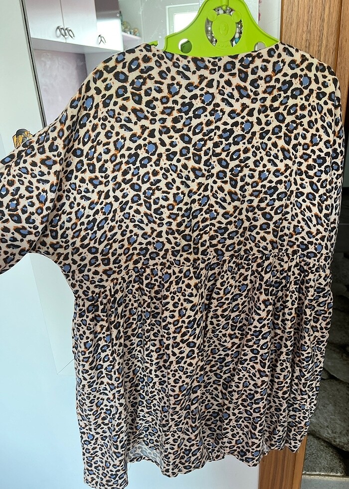 Leopar desenli üst - Görsel 5