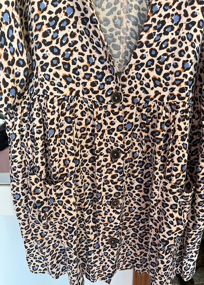 Leopar desenli üst - Görsel 2