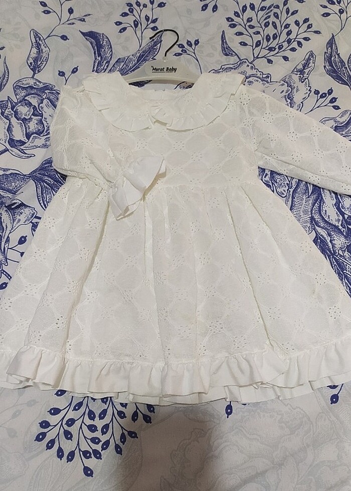 Beyaz dantelli çocuk elbisesi - Görsel 2