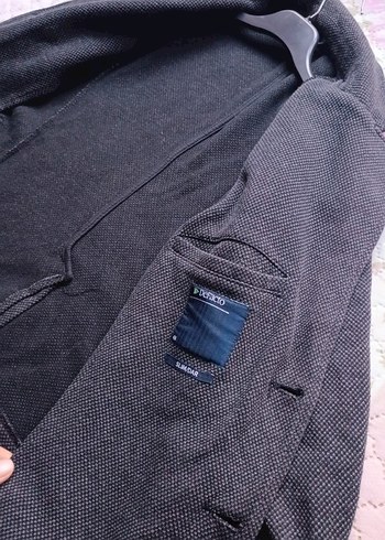 Gri Erkek Düğmeli Yün Ceket - Görsel 7