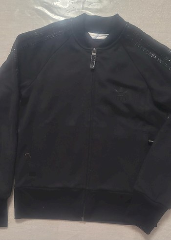 Adidas Siyah Fermuarlı Kadın Spor Ceket - Görsel 4