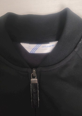 Adidas Siyah Fermuarlı Kadın Spor Ceket - Görsel 7