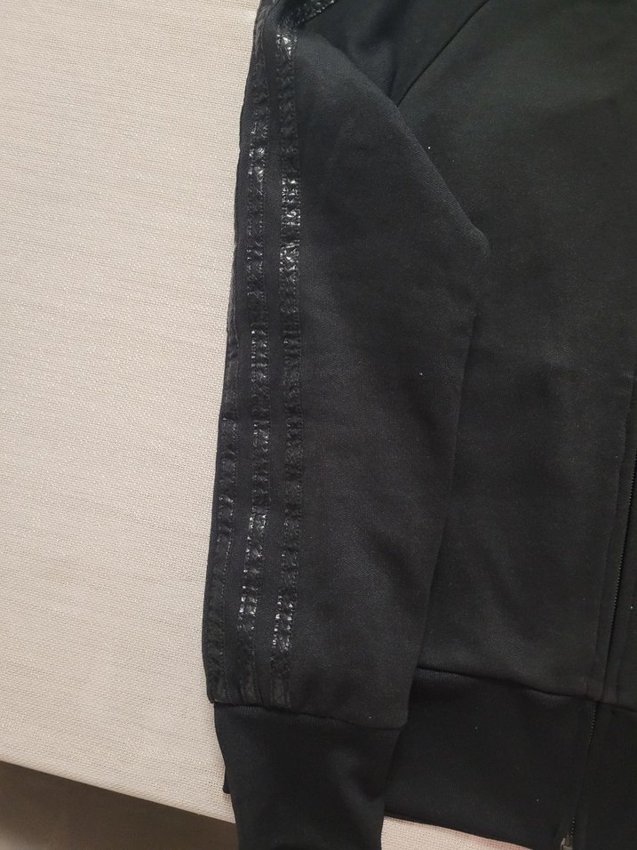 Adidas Siyah Fermuarlı Kadın Spor Ceket - Görsel 2