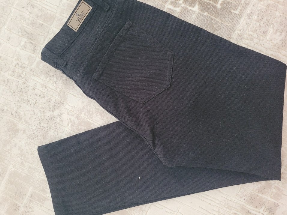 Siyah Denim Erkek Pantolon - Görsel 2