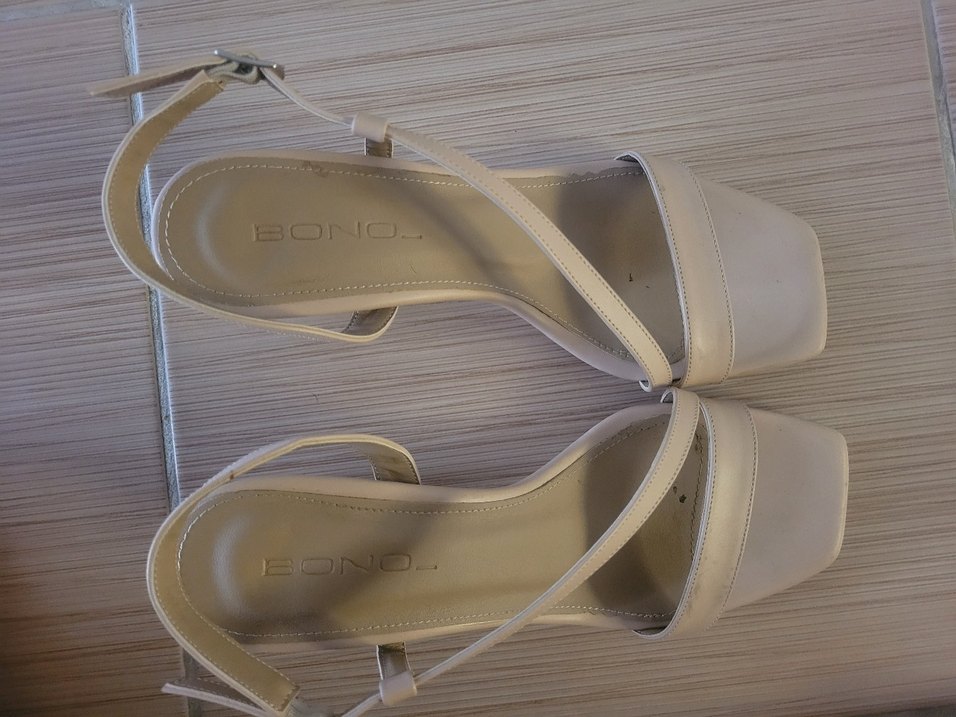 Bej Minimalist Stiletto Topuklu Kadın Ayakkabı - Görsel 3