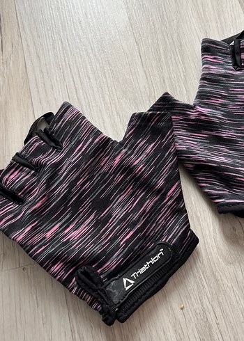 Kadın Pembe Bağcıklı Biker Eldivenleri - Görsel 2