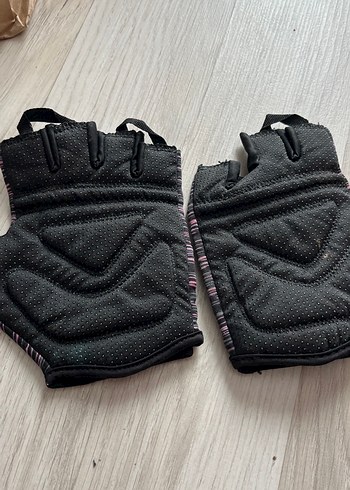 Kadın Pembe Bağcıklı Biker Eldivenleri - Görsel 4