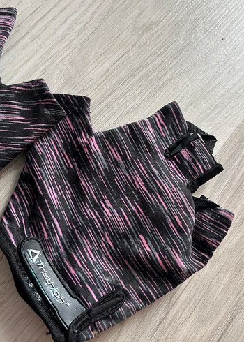 Kadın Pembe Bağcıklı Biker Eldivenleri - Görsel 3