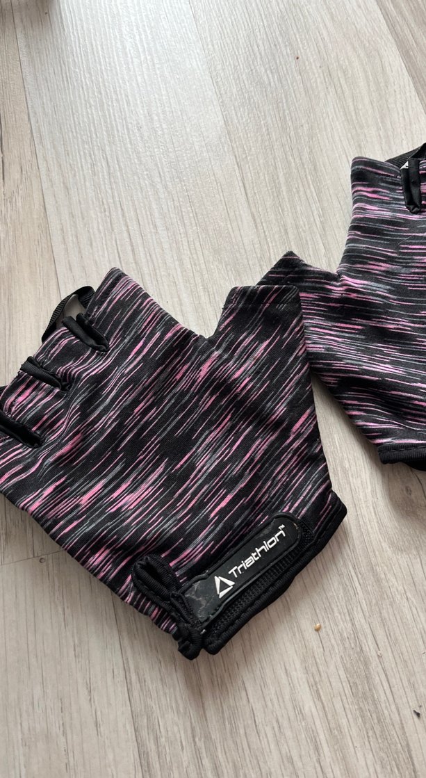 Kadın Pembe Bağcıklı Biker Eldivenleri - Görsel 2