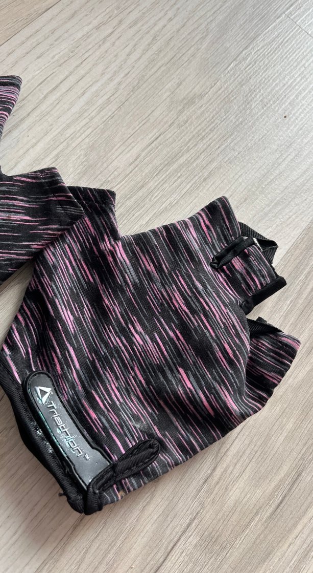 Kadın Pembe Bağcıklı Biker Eldivenleri - Görsel 3