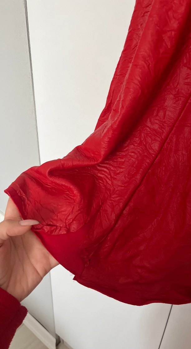 Kırmızı Midi Kadın Elbise - Görsel 5