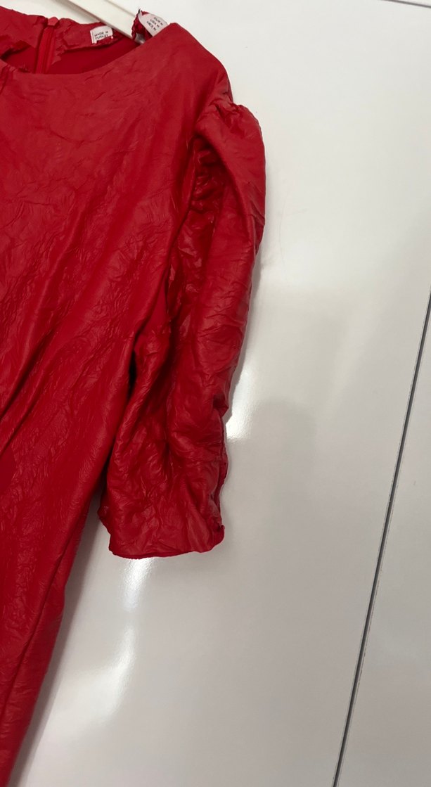 Kırmızı Midi Kadın Elbise - Görsel 2