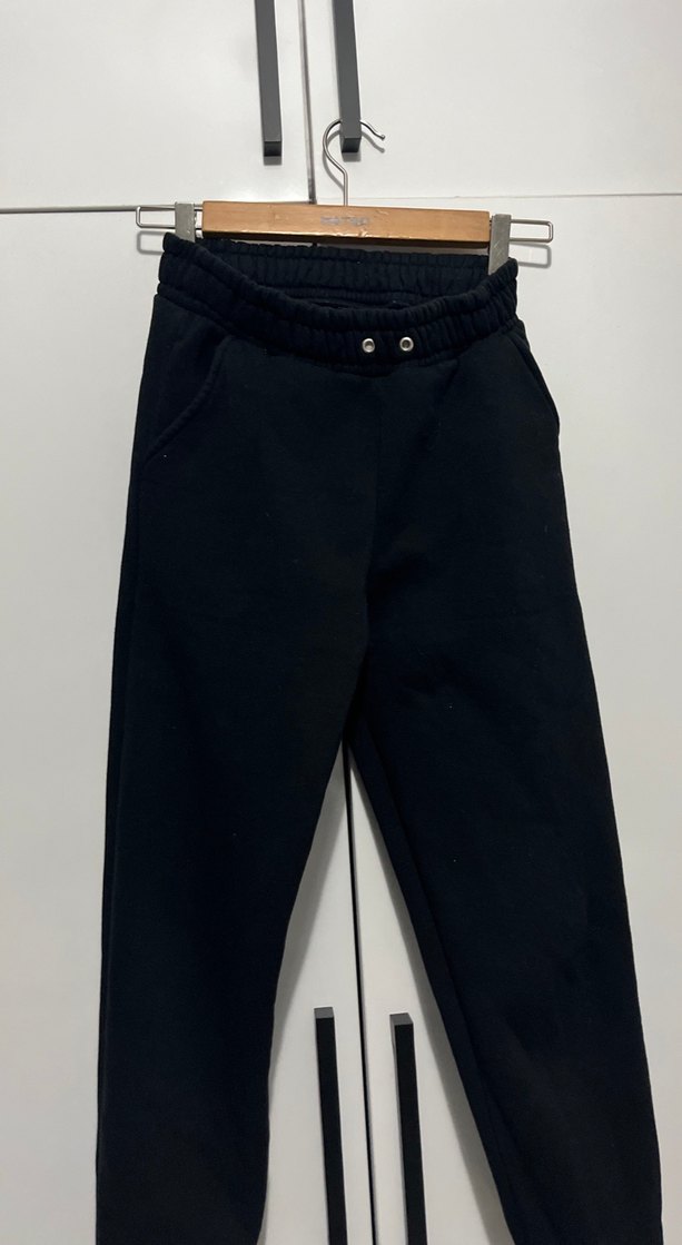 Siyah Kadın Regular Fit Eşofman Altı - Görsel 4