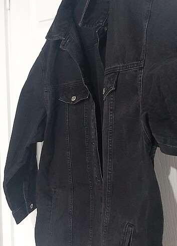 xl Beden siyah Renk Ovetsize Kot Ceket