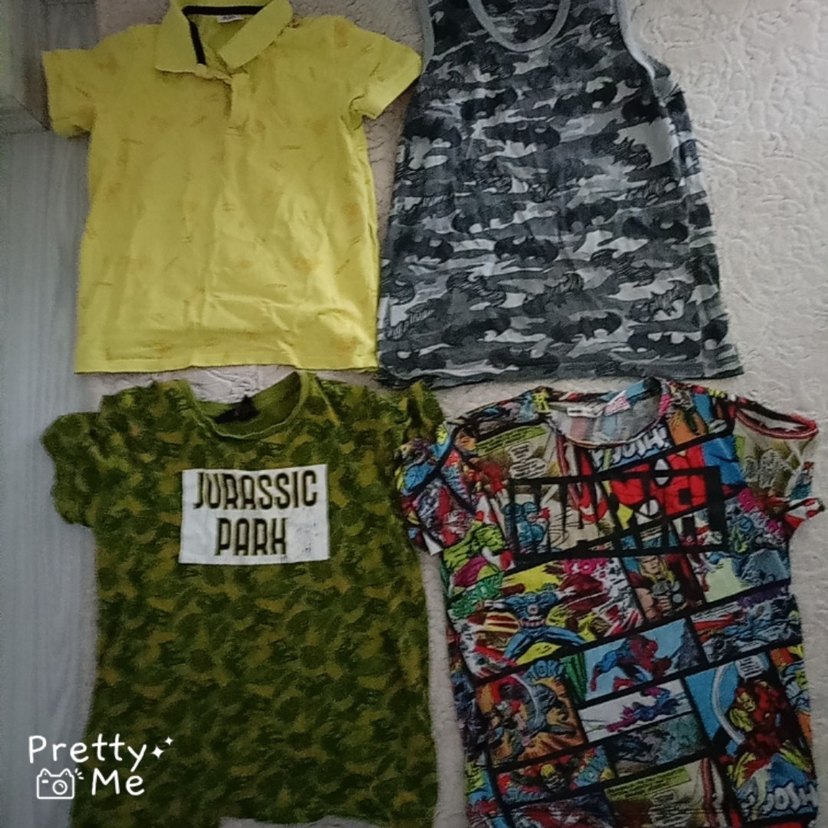 Erkek Çocuk Renkli Baskılı Tişört - Görsel 2