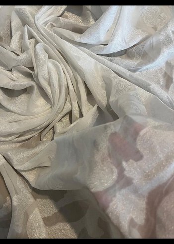 Beyaz Desensiz kumaş - Görsel 2