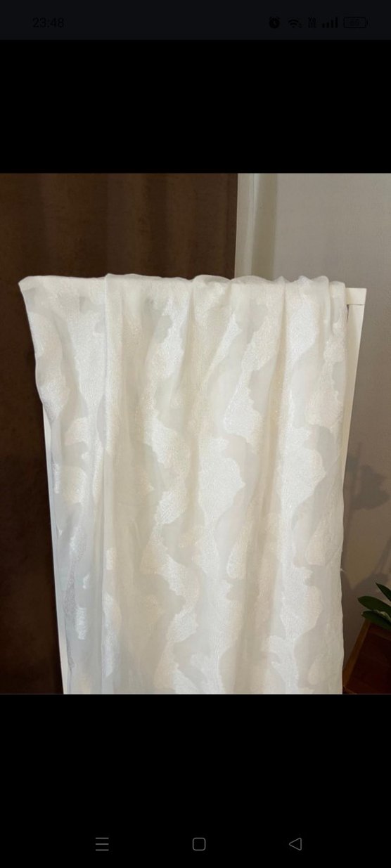 Beyaz Desensiz kumaş - Görsel 3