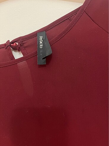 s Beden bordo Renk Defacto bluz