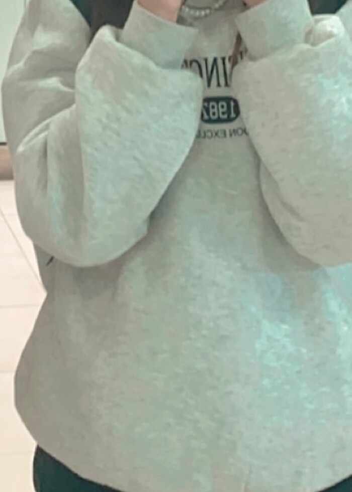 Gri sweatshirt - Görsel 2