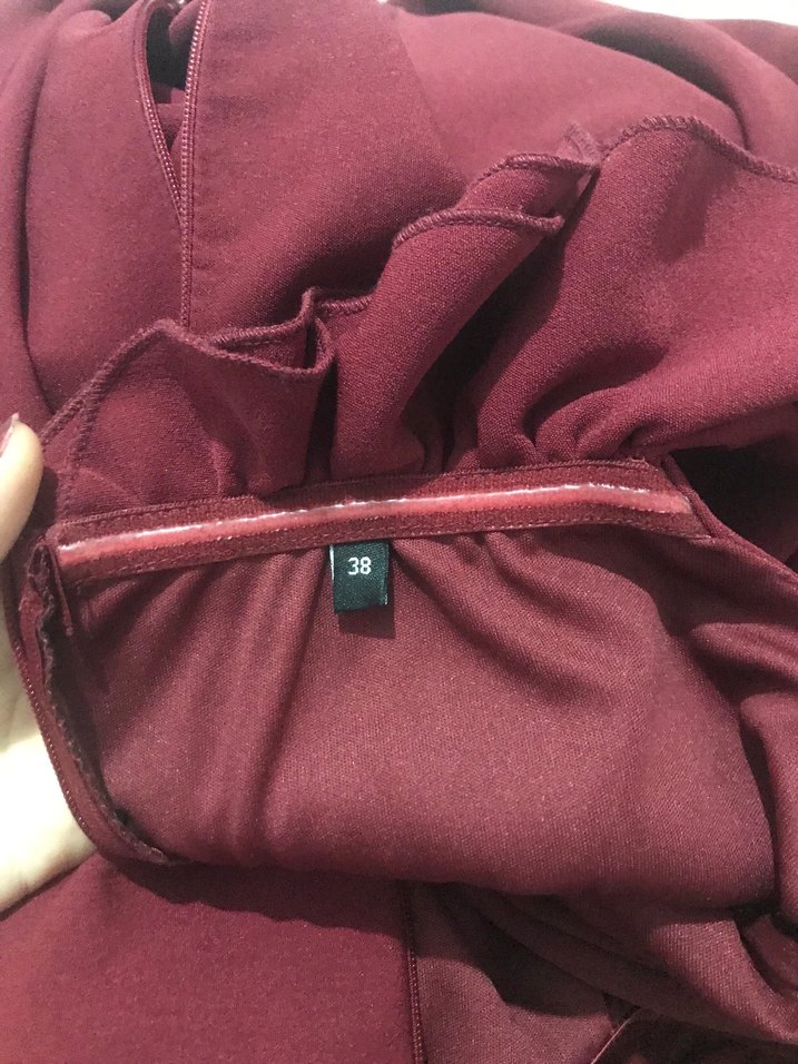 Bordo Abiye Elbise - Görsel 3