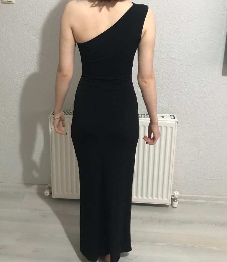 Siyah Abiye Elbise - Görsel 2