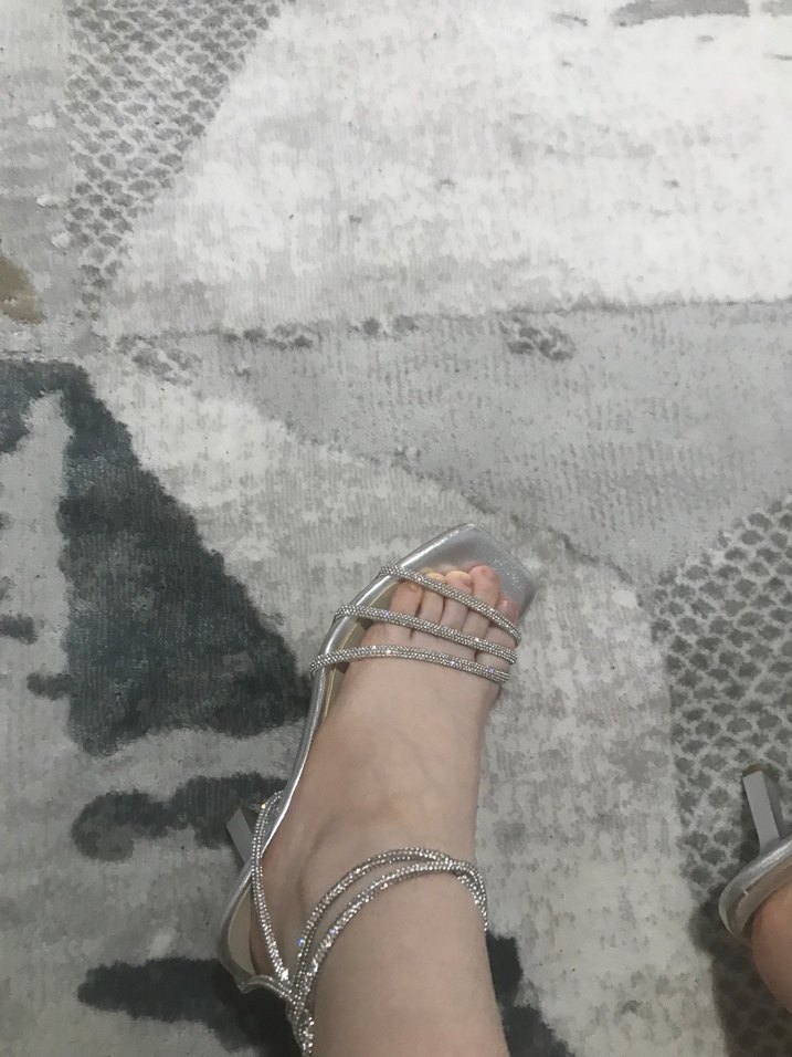 Taşlı abiye topuklu ayakkabı - Görsel 5